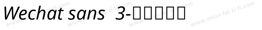 Wechat sans  3字体转换